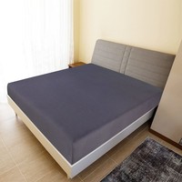 Spannbettlaken Jersey Anthrazit 160X200 Cm Baumwolle