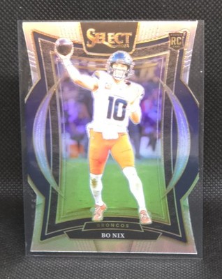 2024 Panini Select #30 Bo Nix Silver Prizm Die Cut RC