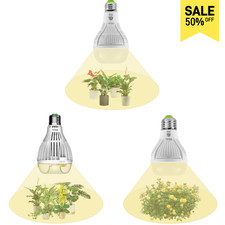 Sansi Grow Light Bulbs 10w 15w 24w Full Spectrum Indoor Plant Flower Vegs E26