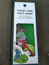 TOILET Golf Game Potty Putter Toilet Time Golf Game Mini Golf