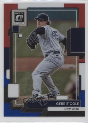 2022 Panini Donruss Optic Red White & Blue Prizm 110/199 Gerrit Cole #153 0su2