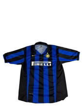 Nike Vintage Blue Soccer Football Jersey Top Men's XL Athletic Training Shirt