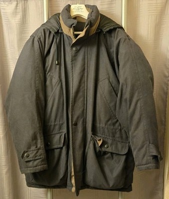 RBM Outdoor Collection Down Filled Hooded Men s Green Size Large L Warm  Coat