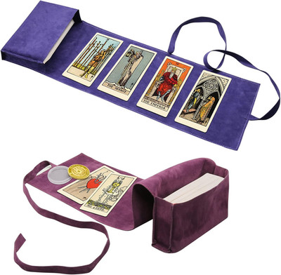 3 Pcs Tarot Card Holder Bag Kit Contains Velvet Tarot Card Storage Box Case and