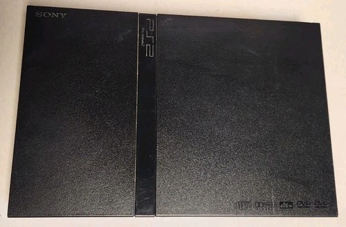 Sony PS2 Slim SCPH-77001 Video Game Console Only Working Black Playstation 2 VTG