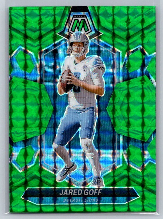 Jared Goff 2024 Panini Mosaic #71 Mosaic Green Detroit Lions