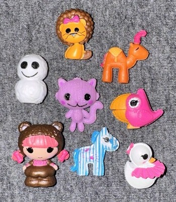 Mini Lalaloopsy Doll Accessories Pets Lot of 8 Zebra Cat Camel Swan Bird Lion TR