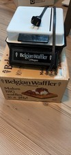 Munsey Belgian Waffler Waffle Iron Maker Model BW-2 Non-Stick 500W -Tested Works