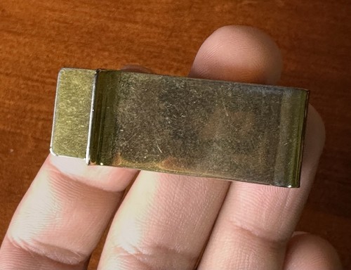 Vintage Money Clip Engraved 90s #3D - Picture 2 of 4