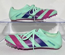  NEW Adidas Sprintstart Pulse Mint/Fuchsia Spike Track Cleats Mens Size 7
