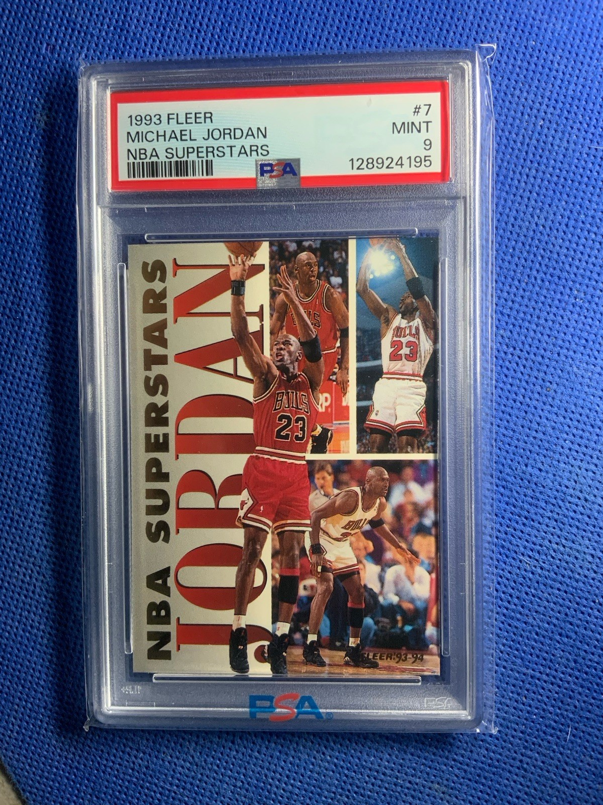 1993-94 Fleer #7 Michael Jordan NBA Superstars PSA 9 MINT