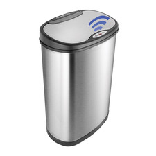 Nine Stars Automatic Kitchen Trash Can 13.2 Gallon Motion Sensor Trashcan Lid