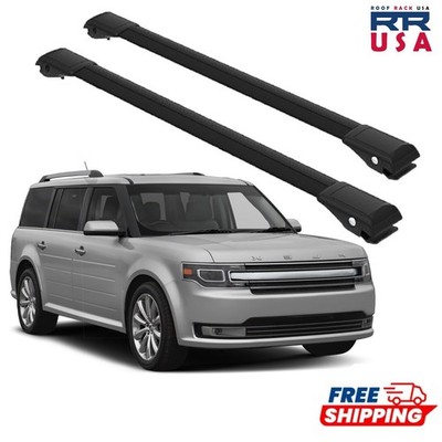Dachträger Querträger für Ford Flex 2009-2025 Schwarz 2tlg
