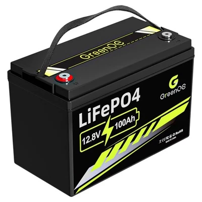GreenOE LiFePO4 100Ah 12V LANGZEIT Lithium Batterie Solarbatterie Wohnmobil