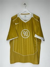 Nike Total 90 Gold Football Shirt Soccer Jersey Size XL Men s Y2k Drill