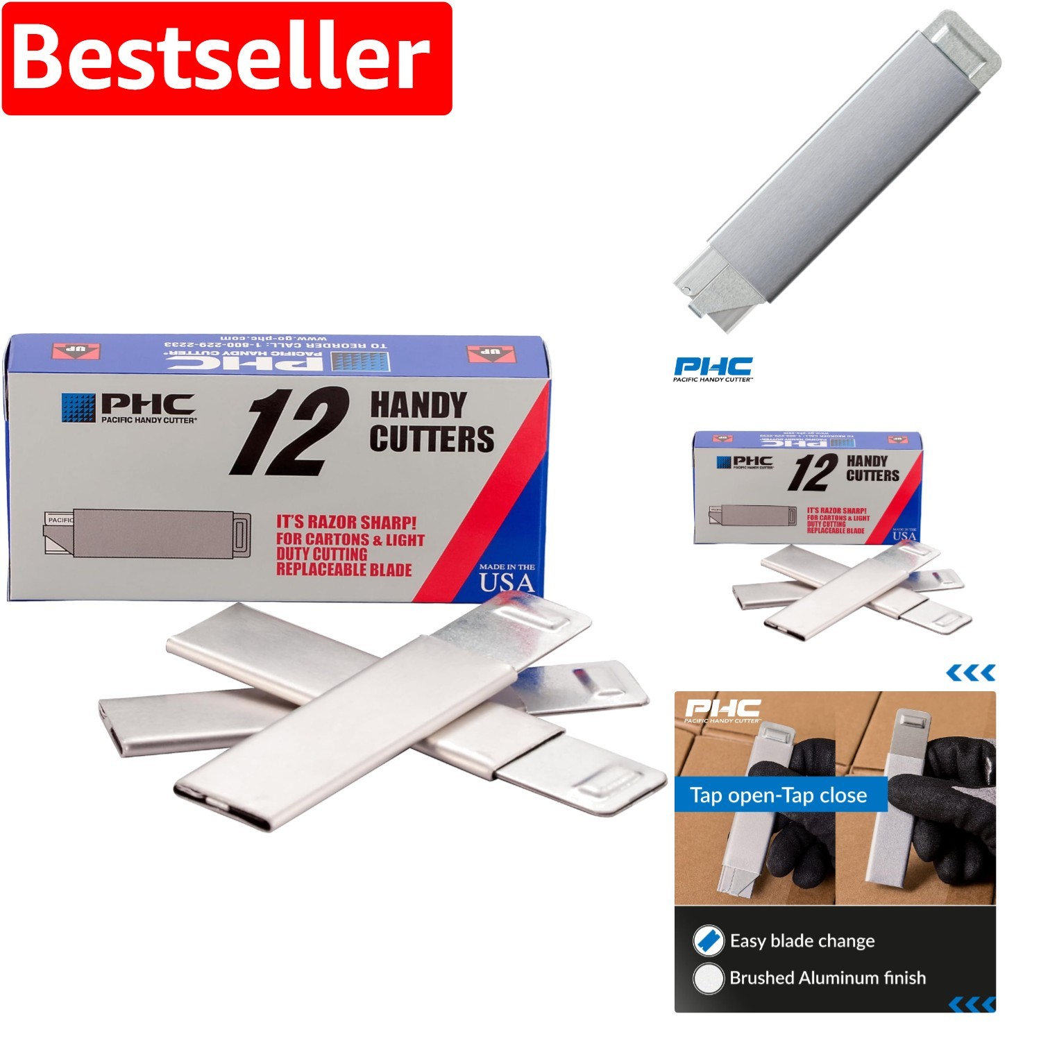 Affordable HC100 Retractable Box Cutter in Assorted Colors for Smooth Cutting