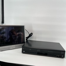 VCR/DVD COMBO JVC HR XVC14BU Player 4 Hi-Fi Stereo VCR No Remote Fully Serviced