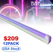 4Ft UV Led Blacklight Bar 40W Fixture DJ Stage Lighting Club Party Decoration