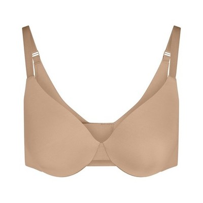 Skims Nude Bra Lightly Lined Full Coverage Bra Smoothing Intimates (Clay) 32 C