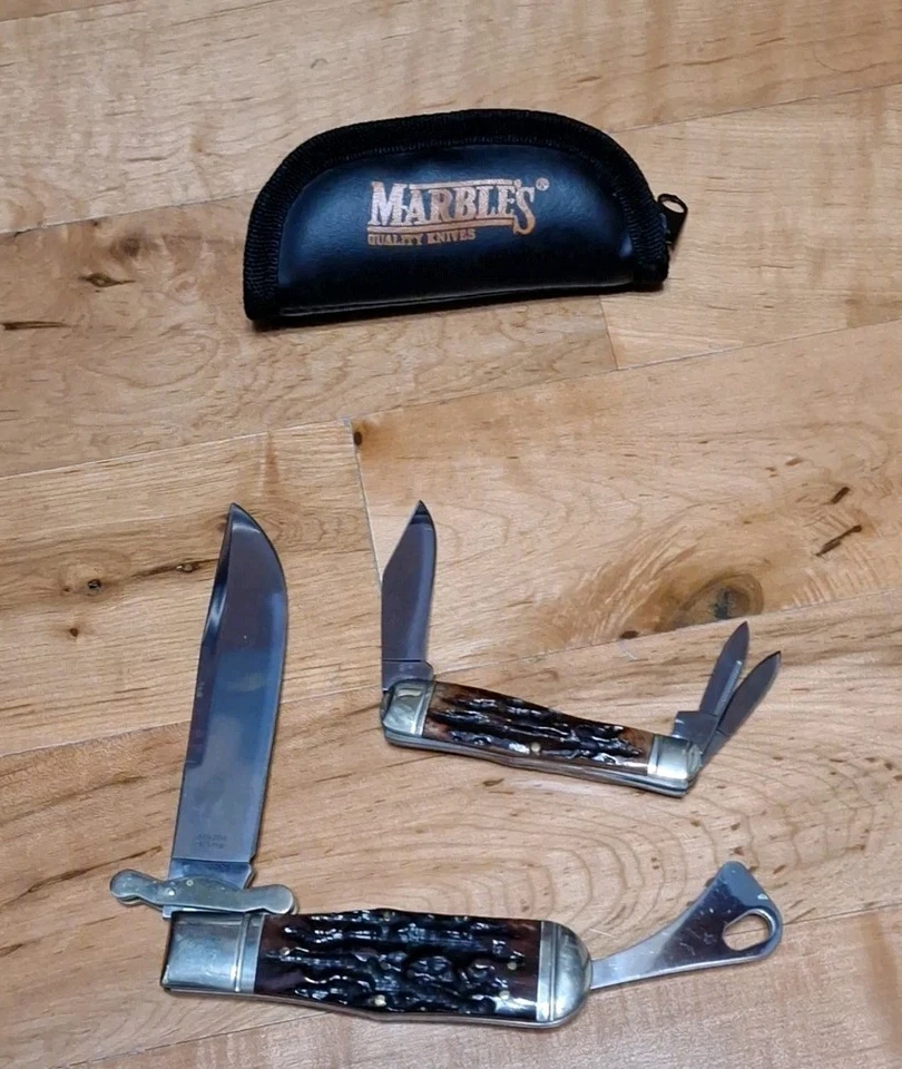 NAVAJA DE BOLSILLO MARBLES SAFETY FOLDEUNG MR204 CON NAVAJA EXTRA COMO NUEVA Foto 3 de 4