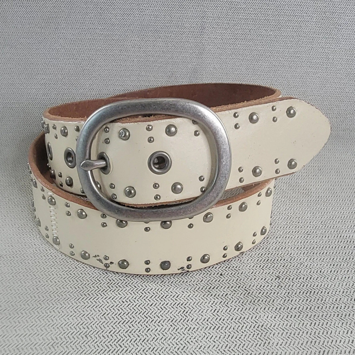 Ivory Studded Belts for Women for sale | eBay display picture 1