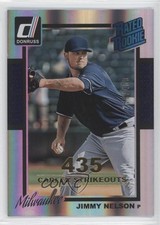 2014 Panini Donruss Rated Rookie Gold Career Stat Line 265/400 Jimmy Nelson 0f8