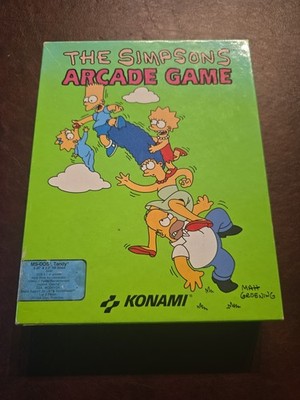 Konami The Simpsons Arcade Game PC Big Box Manual Included, Tested And Complete
