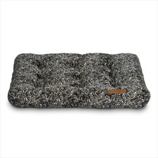 Medium Dog Bed,Plush Pillow Bed For Medium Breeds,Medium,36" x 26",Tan and Black