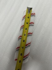 9  Paint Roller Cover 1/2  Nap White w/ Red Stripe High Capacity Roller Sleeve