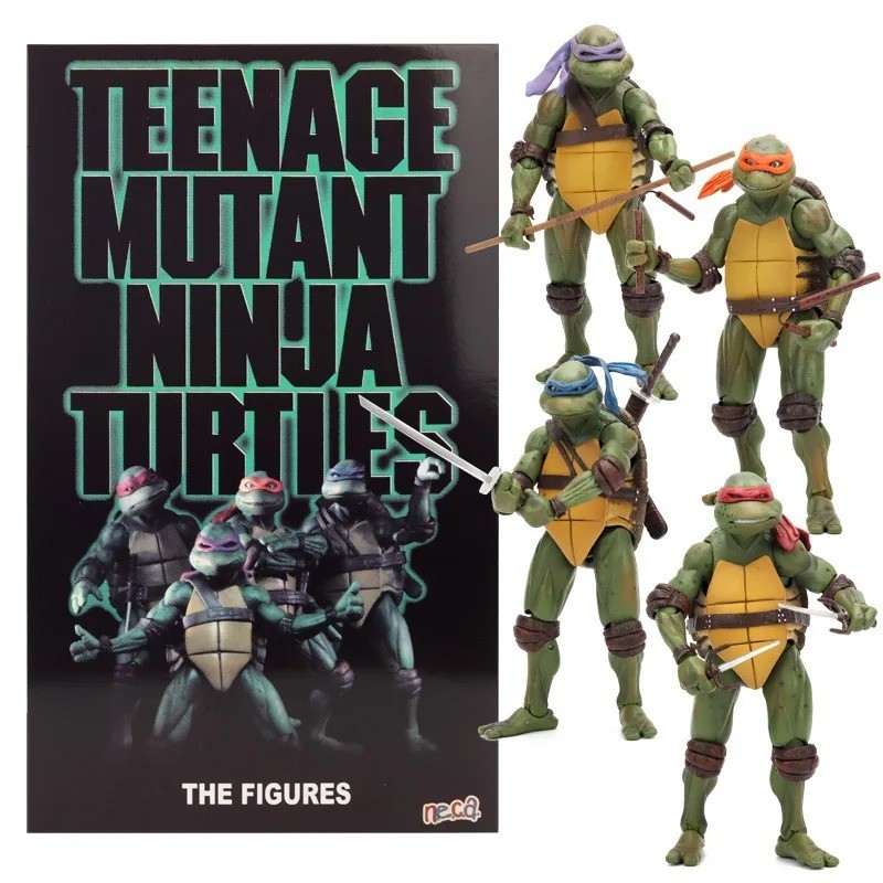 Figura de acción NECA Tortugas Ninja 1990 película TMNT Teenage Toys Mutant 7" - Nueva en caja