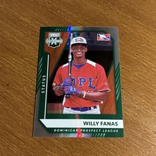 2021 Elite Extra Edition #188 Willy Fanas Status Green Prospect /499 Mets