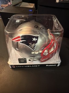 Fanatics Drake Maye Signed Autographed New England Patriots Speed Mini Helmet