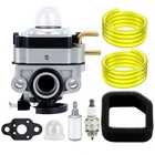753-06258 Carburetor For Ryobi RY252CS RY253SS 2 Cycle 25cc Gas String Trimmer
