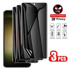 3Pcs Privacy Hydrogel Screen Film For Smartphone Anti Glare Smudge Proof