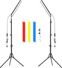 2 Pack Led Video Light Wand Stick, 5600K Led Photography Lighting Wand Kit with