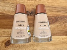 2- Covergirl Clean Liquid Foundation 130 CLASSIC BEIGE 1 fl oz