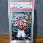 Panini Prizm 2024 Jayden Daniels Prizmatic Green Wave #3 Rookie PSA 10 NFL