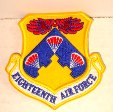 18TH EIGHTEENTH  AIR FORCE  IRON ON PATCH  3 inch