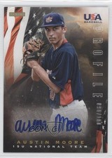 2012 USA Baseball National Team 15U Profile Signatures Austin Moore Auto 1d9