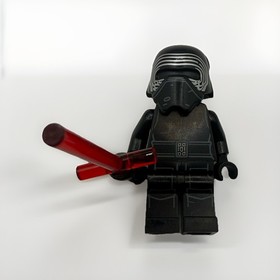 LEGO Minifigure Star Wars Kylo Ren sw0663 From 2015 75104 + Lightsaber & Helmet￼