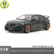 1/18 Motorhelix Honda CIVIC Type R FL5 Customized Green Diecast Model Toy Car