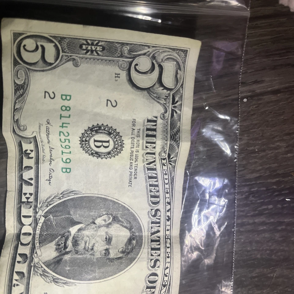 Five Dollar Bill 1988 Antique series - Image 3 of 4