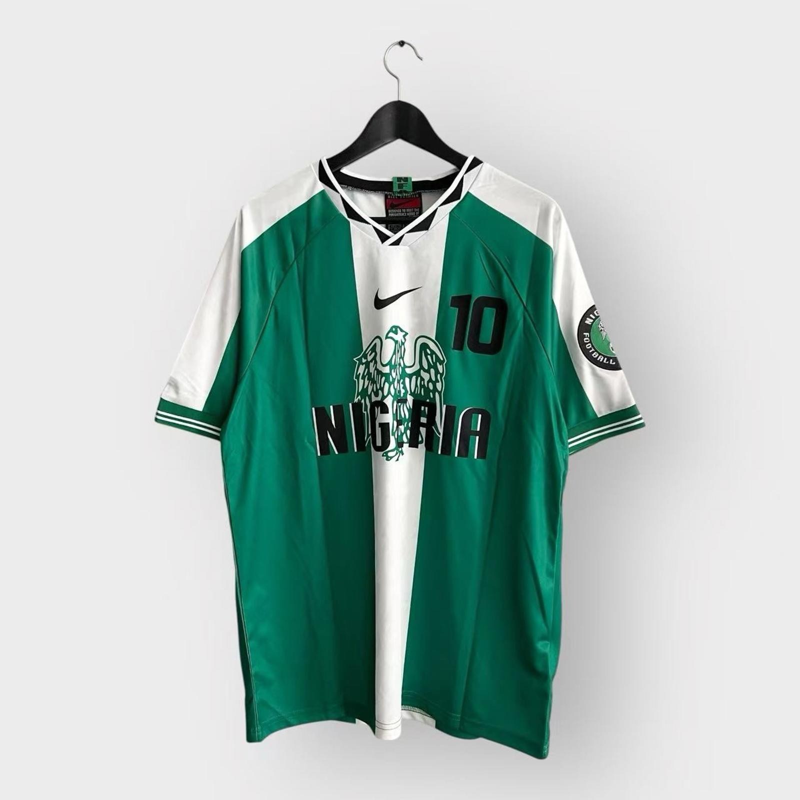 Nigeria jay jay okocha 1996 retro jersey men's l