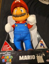The Super Mario Bros Movie Mario 14 2023 Poseable Plush Figure NEW