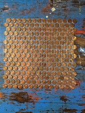 US Copper Circulated Penny LARGE Tile Sheets ...