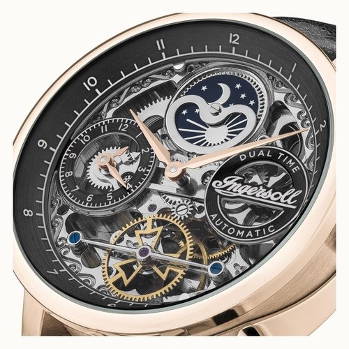 Ingersoll The Jazz Black Skeleton Dial Casual Automatic Men's Watch I07705 - Picture 2 of 6