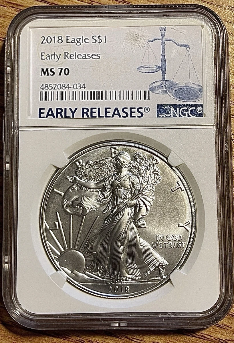 American Eagle MS 70 Graded 2018 Silver Bullion Coins for sale | eBay