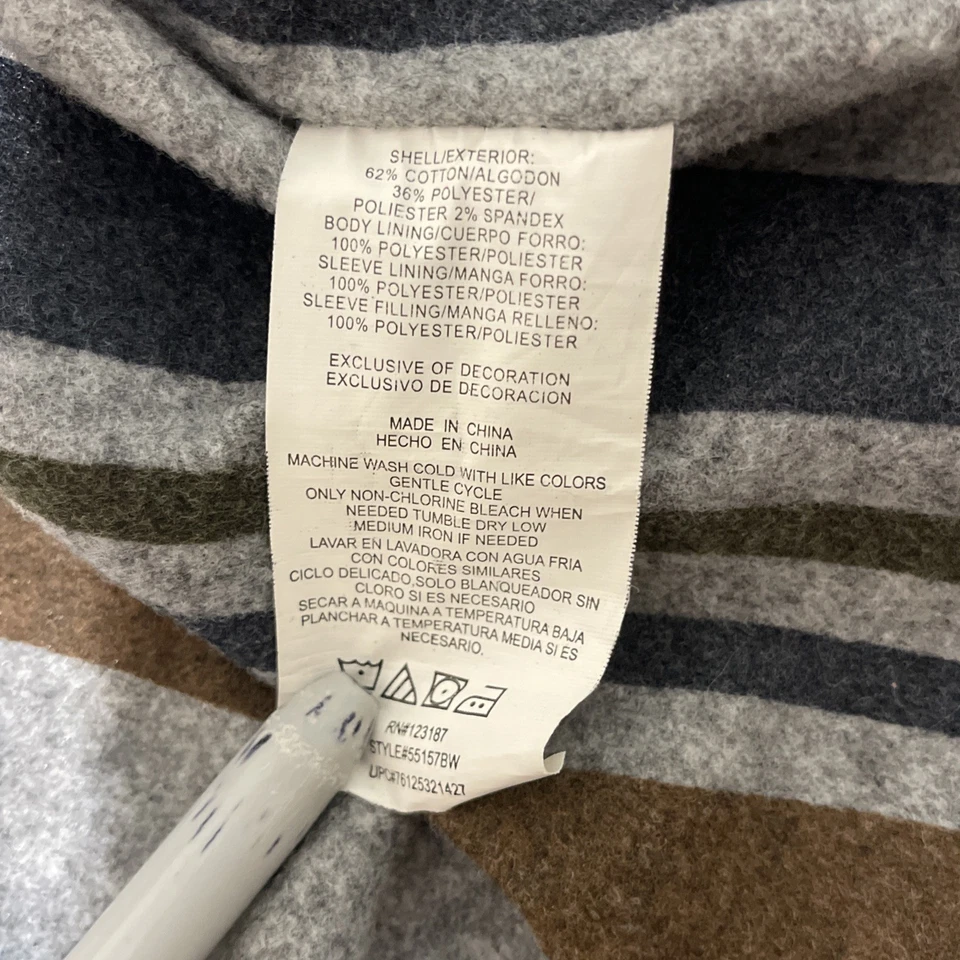 Wrangler Workwear Blanket Lined Barn Jacket Chore Work Coat Corduroy Trim XL - Image 4 of 4