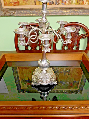 Tiffany & Co. MAKERS Victorian ca.1880 Silver Plated 23in