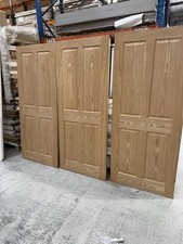 Job Lot- X4 78x33” 44mm Pre Finished Fd30 4panel Fire Doors